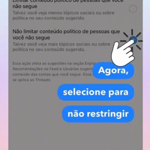 Jair Bolsonaro orienta seguidores a desativarem filtro de tema político em rede social